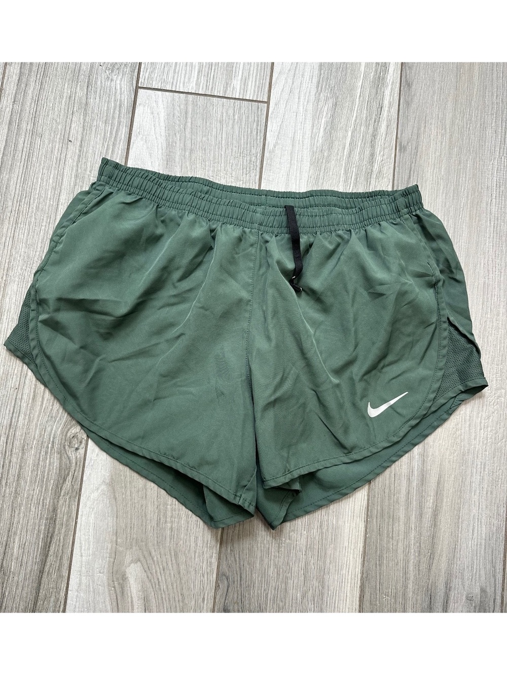 Nike Dri-FIT Green Athletic Running Shorts Medium